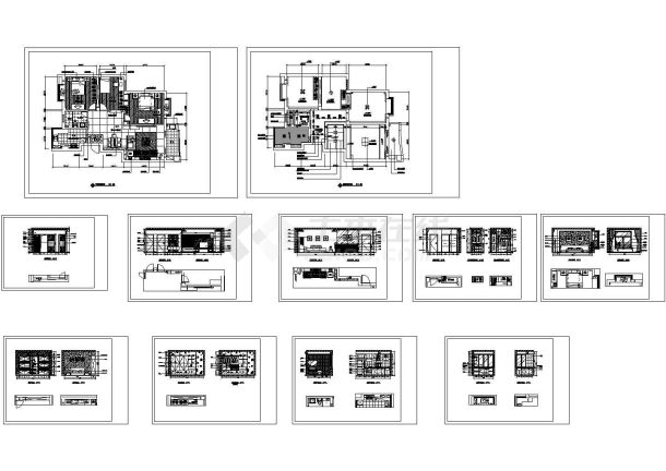 浙江某小区家庭装修设计施工CAD全套图纸-图一