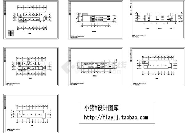 某地2层某市人民医院门诊楼全套建筑施工设计cad图【平立剖】-图一