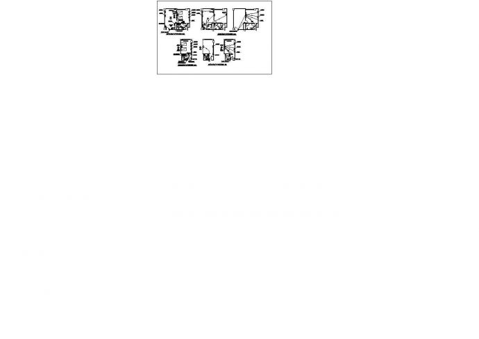 豪华公寓住宅楼电气系统设计施工cad图纸，共五张_图1