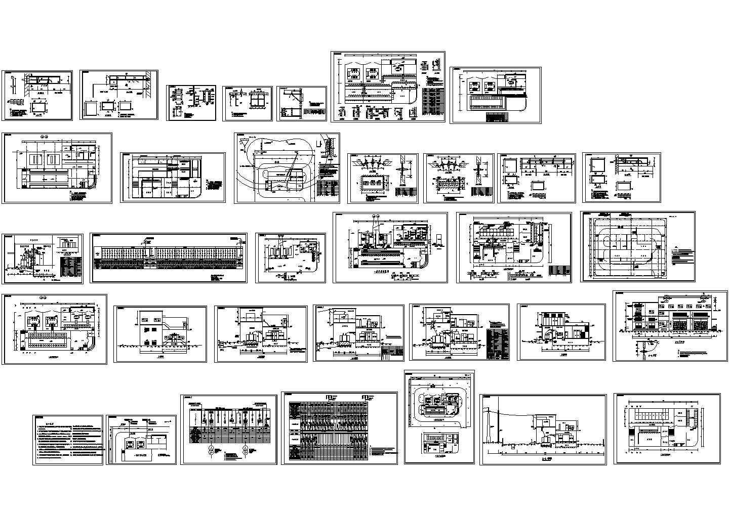 某大型35kV变电站设计cad全套电气施工图纸（含设计说明）