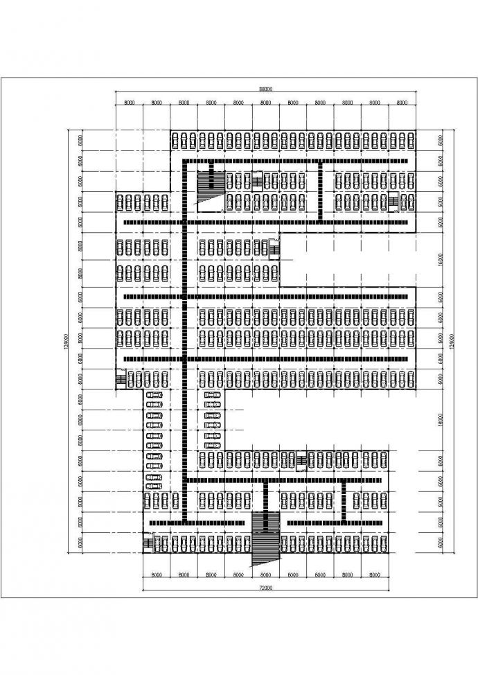 深圳市某新建小区总平面规划设计CAD图纸（占地4.2万平/含地下车库平面图）_图1