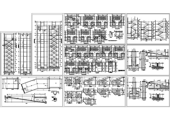 南京某拆楼梯置小区多层住宅楼全套全套施工设计cad图纸_图1
