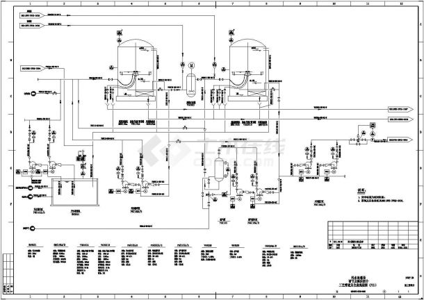 [辽宁]某大型工业园区污水处理厂给排水设计cad全套施工图纸（含设计说明，含工艺图、详图、安装图）-图二
