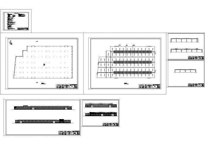 厂房设计_某公司车间一号厂房钢结构设计CAD施工图(含设计说明）_图1