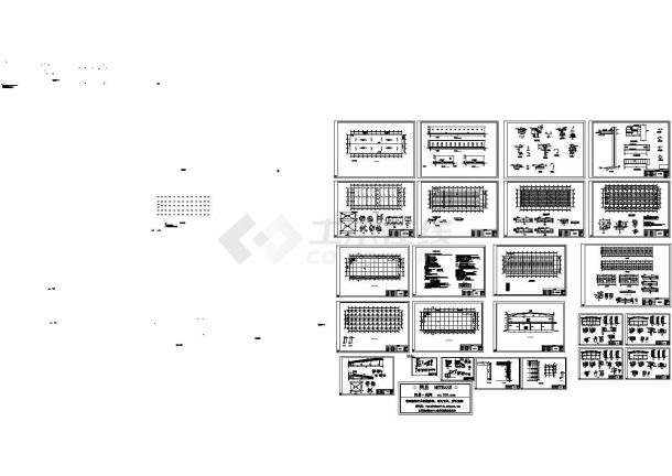 某二层全钢结构超市设计结构施工图-图一