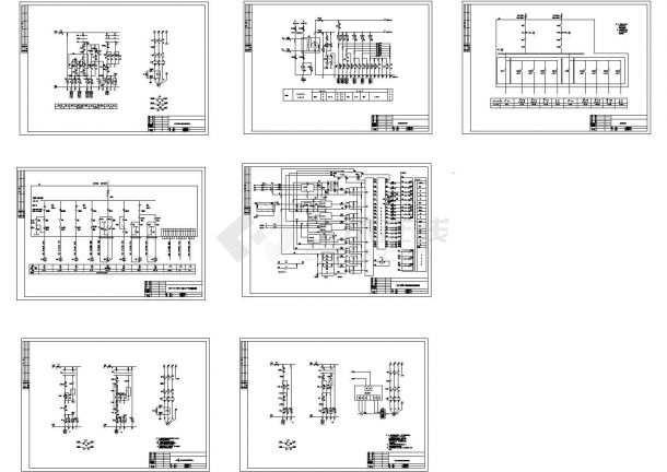 某标准型号电动机控制电气原理设计CAD图纸-图一