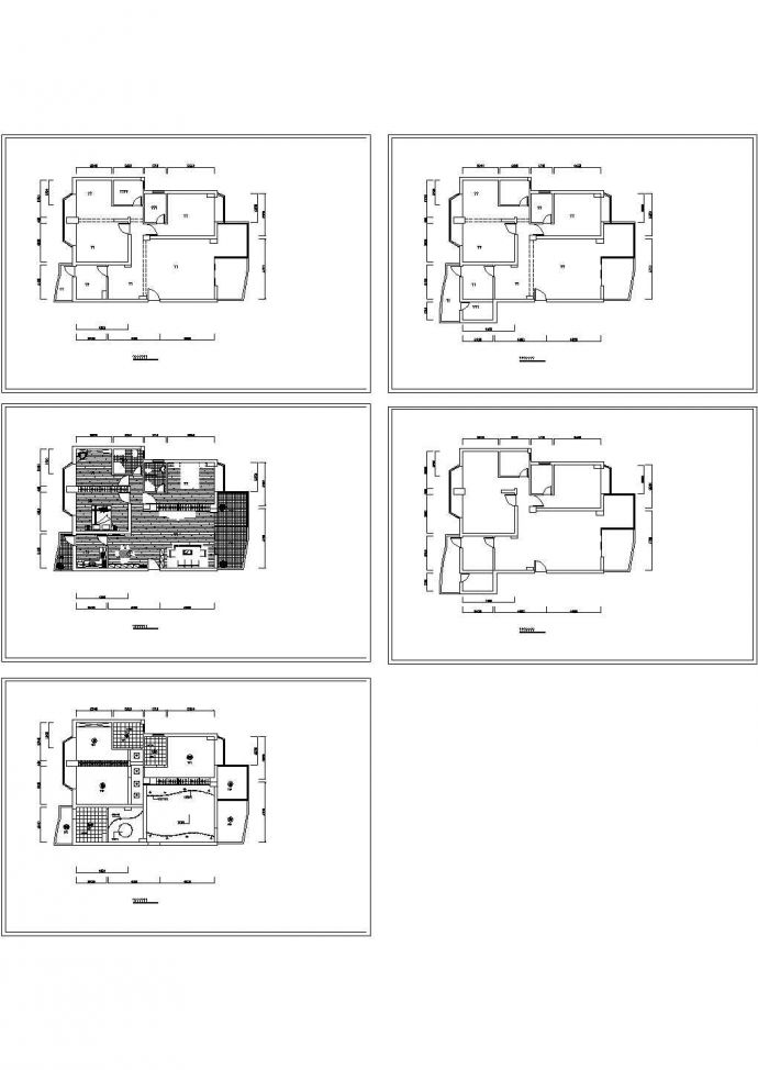 某地世纪彩城居家住宅装修设计CAD全套图纸_图1