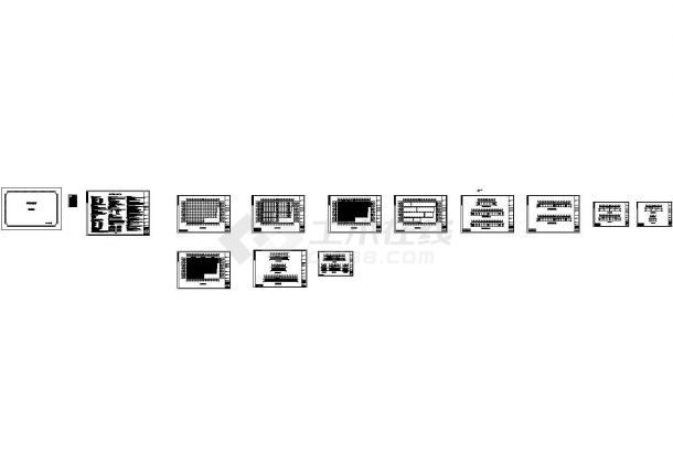 华辉公司钢结构工程CAD结构施工图-图一