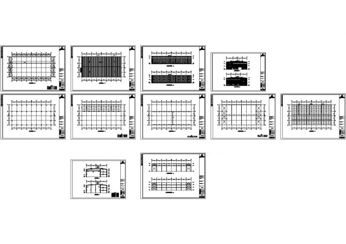 河南三层钢结构设计CAD施工图_图1