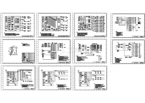 某标准型号公共广播系统电气控制原理设计CAD图纸-图一