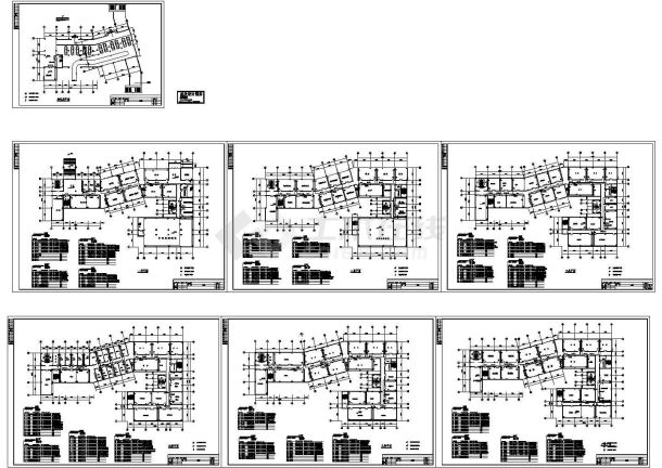 办公楼设计_西安市某食品厂6层办公楼电气设计CAD施工图-图一