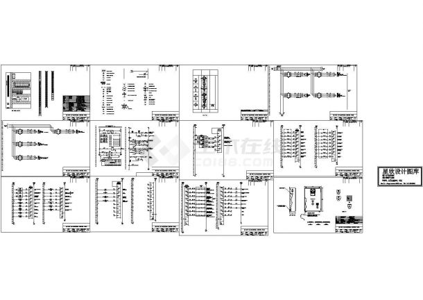 某标准型号过滤器电气控制原理设计CAD图纸-图一