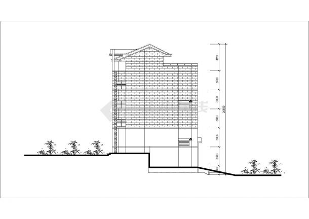 北京市海淀区某城中村四层砖混结构民居住宅楼全套建筑设计CAD图纸-图一