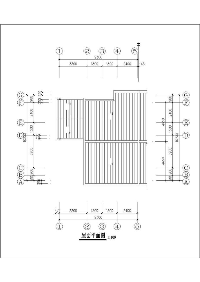 济南市某别墅区4层砖混结构双拼别墅CAD建筑设计图纸（每户330平米）_图1