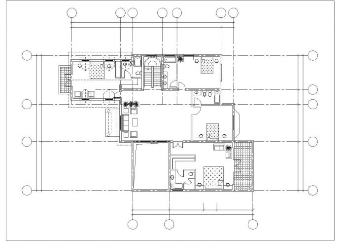 三套经典中式风格的2-3层砖混结构单体别墅CAD建筑设计图纸_图1