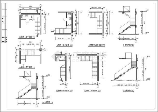 某三层框架结构仿古清式公建（百货商店）设计cad全套建筑施工图（含设计说明）-图一