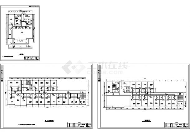 某小区六层住宅楼空调初步设计CAD全套图纸-图一