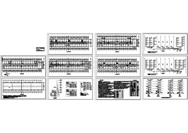 宁波六层住宅楼电气系统设计施工cad图纸，共十一张-图一