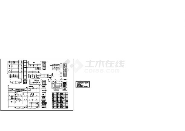 某标准型KYN28中置柜控保电气系统原理设计CAD图纸-图一