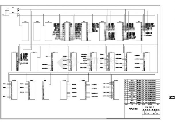 某标准型PLC控制接线电气系统原理设计CAD图纸-图一
