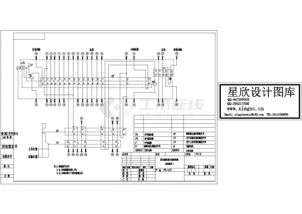 某标准型VS1操作机构内部接线电气系统设计原理CAD图纸-图一