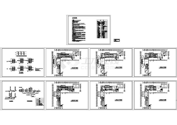 银川市某沿街2层简约综合楼电气设计CAD施工图-图二