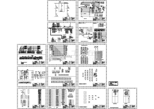 某标准型电厂柴油发电机电气系统原理设计CAD图纸-图一