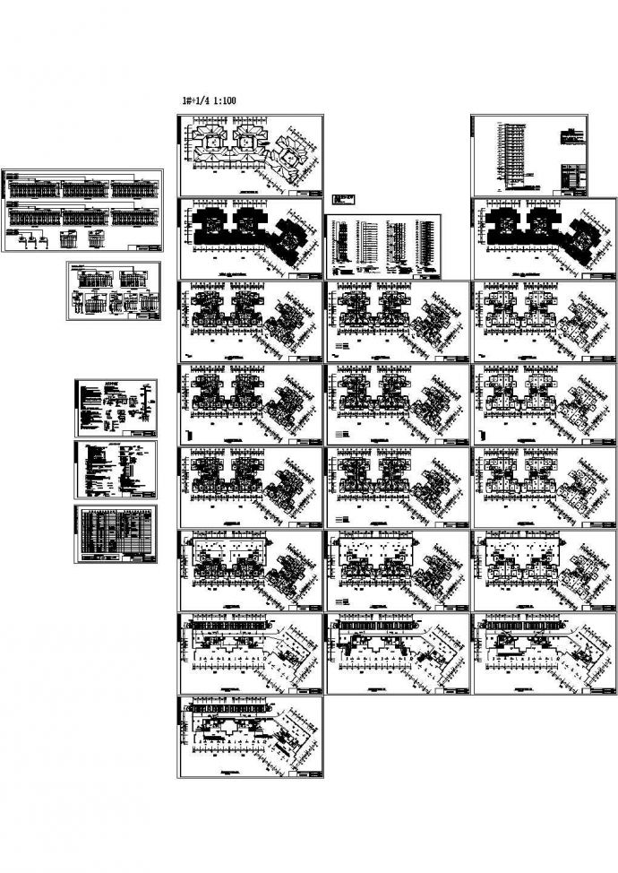 南昌市某16层大型综合楼全套电气设计CAD施工图_图1