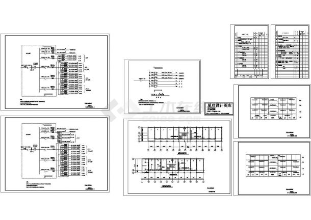 西安某高档居住内部综合楼配电系统设计CAD施工图-图二