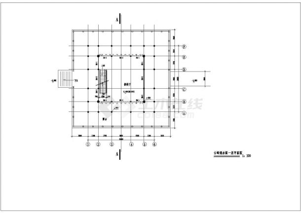 云峰烟水阁（多层框架结构）设计cad详细建筑施工图-图二