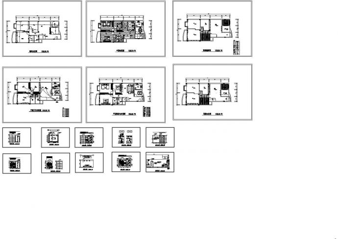 江苏某小区居家住宅装修施工CAD全套图纸_图1