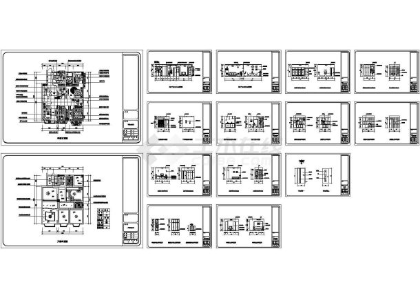 重庆某家居住宅室内装修设计CAD全套图纸-图一
