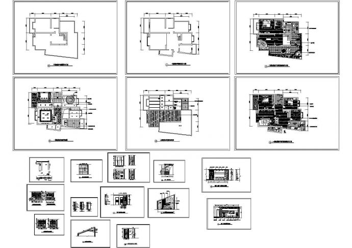 某住宅楼跃层室内装饰施工CAD全套图纸_图1