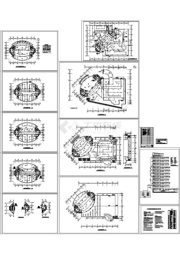 苏州园区某19层管理中心办公大楼弱电平面设计CAD施工图-图一
