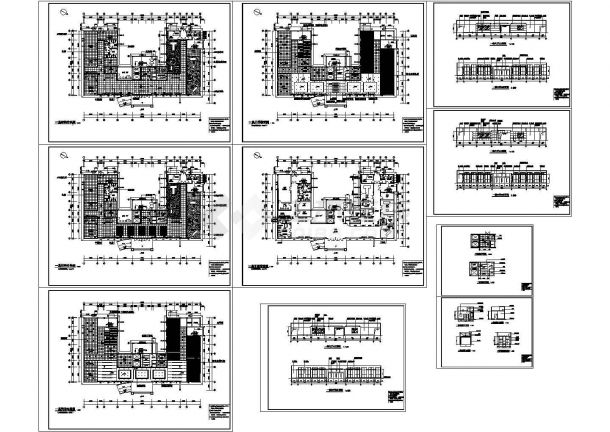 某地区三甲中医院装饰施工CAD全套图纸-图一