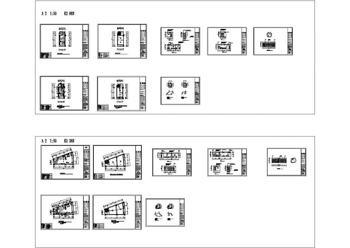 山东某小区标准间装修设计CAD全套图纸_图1