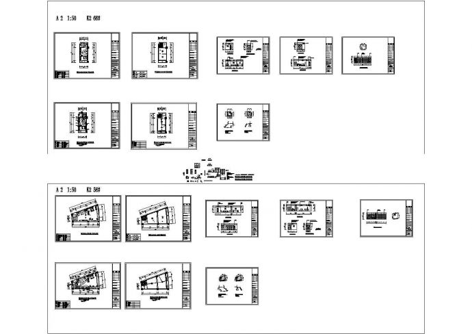 江西某小区标准间装修施工CAD全套图纸_图1
