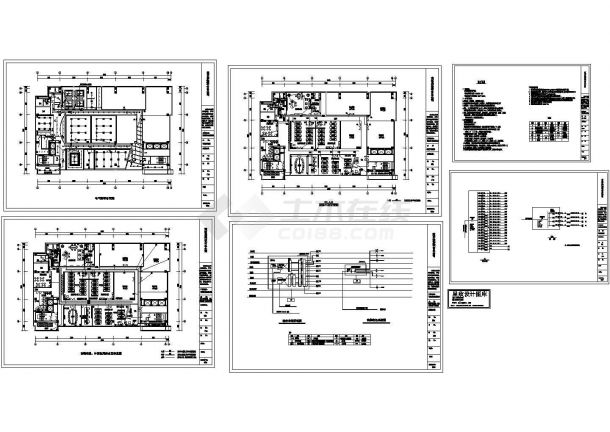 乌鲁木齐市某艺高康体办公室全套电气设计CAD施工图-图一
