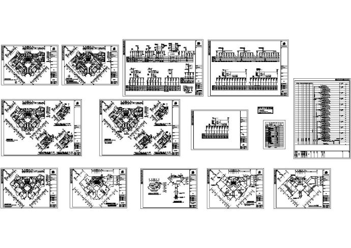 某三十层住宅电气施工cad图，共十三张_图1