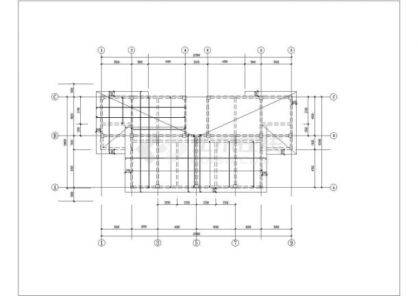 佛山市平湖新村3层砖混结构乡村别墅CAD建筑设计图纸-图二