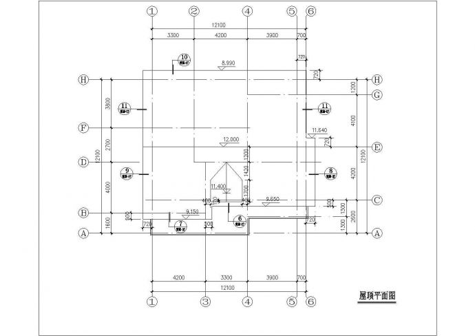 锦州市某小区560平米3层框混结构单体别墅建筑设计CAD图纸（含效果图）_图1