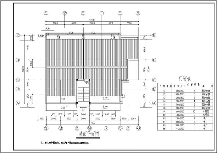 某底层车库住宅楼全套建筑结构施工设计图纸_图1