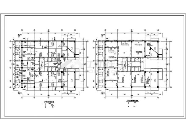 某高层框架结构住宅建筑施工设计图-图二