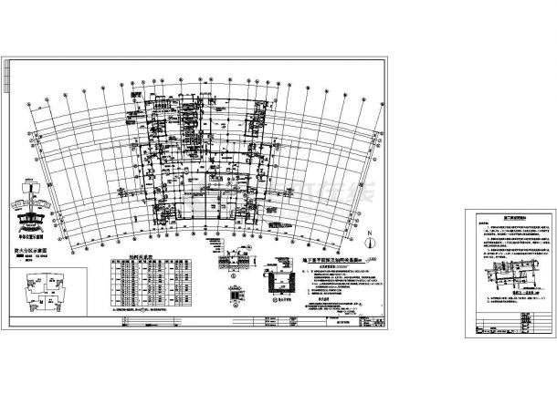  [南通]某十六层行政办公楼建筑cad设计施工图-图一