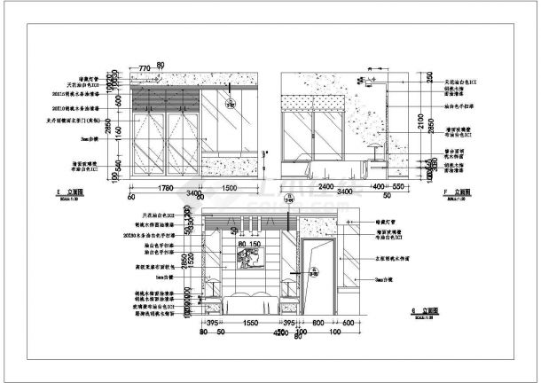 私人住宅全套装修设计施工CAD图-图二
