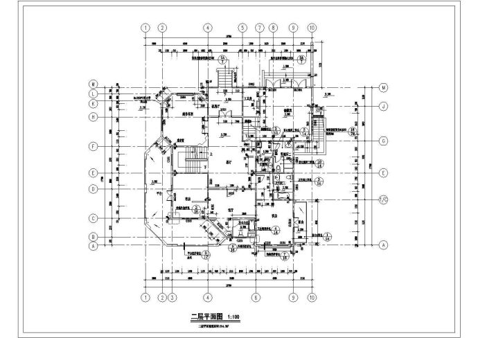 三层高档别墅全套建筑设计施工CAD图_图1