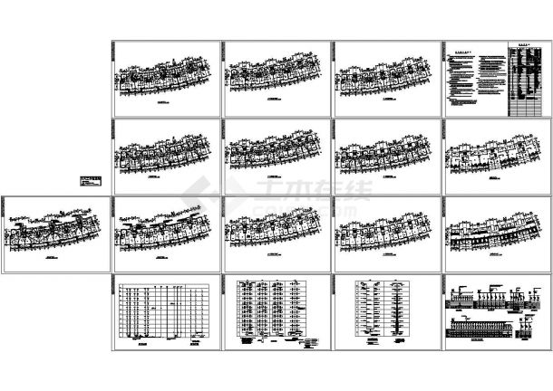 小高层住宅楼电气系统设计施工cad图纸，共十七张-图一