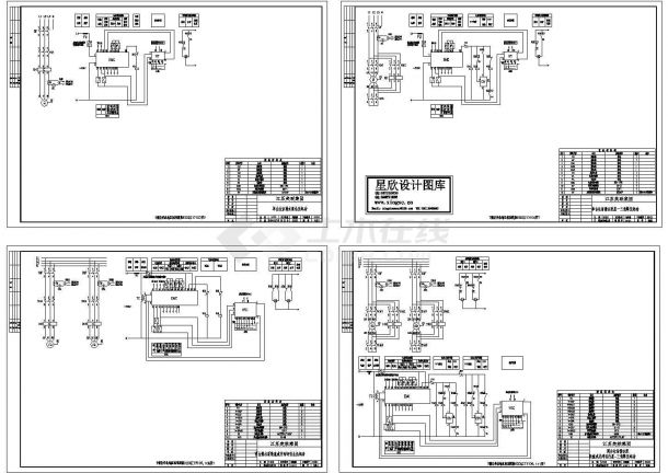 某标准型92DZ1单双台排水泵电气系统原理设计CAD图纸-图一
