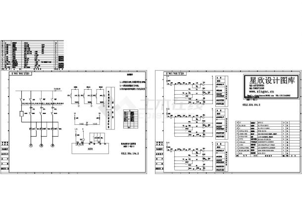 某标准型ACS1软起动一拖三电气系统原理设计CAD图纸-图一