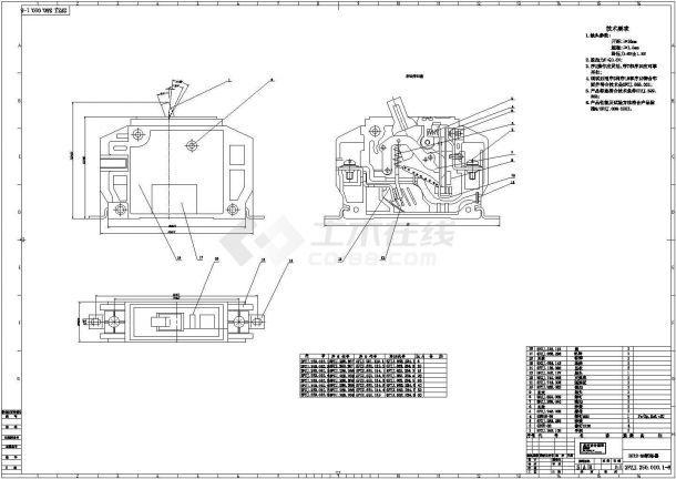 某标准型DZ12-60小型断路器控制电气系统总装设计CAD图纸-图一